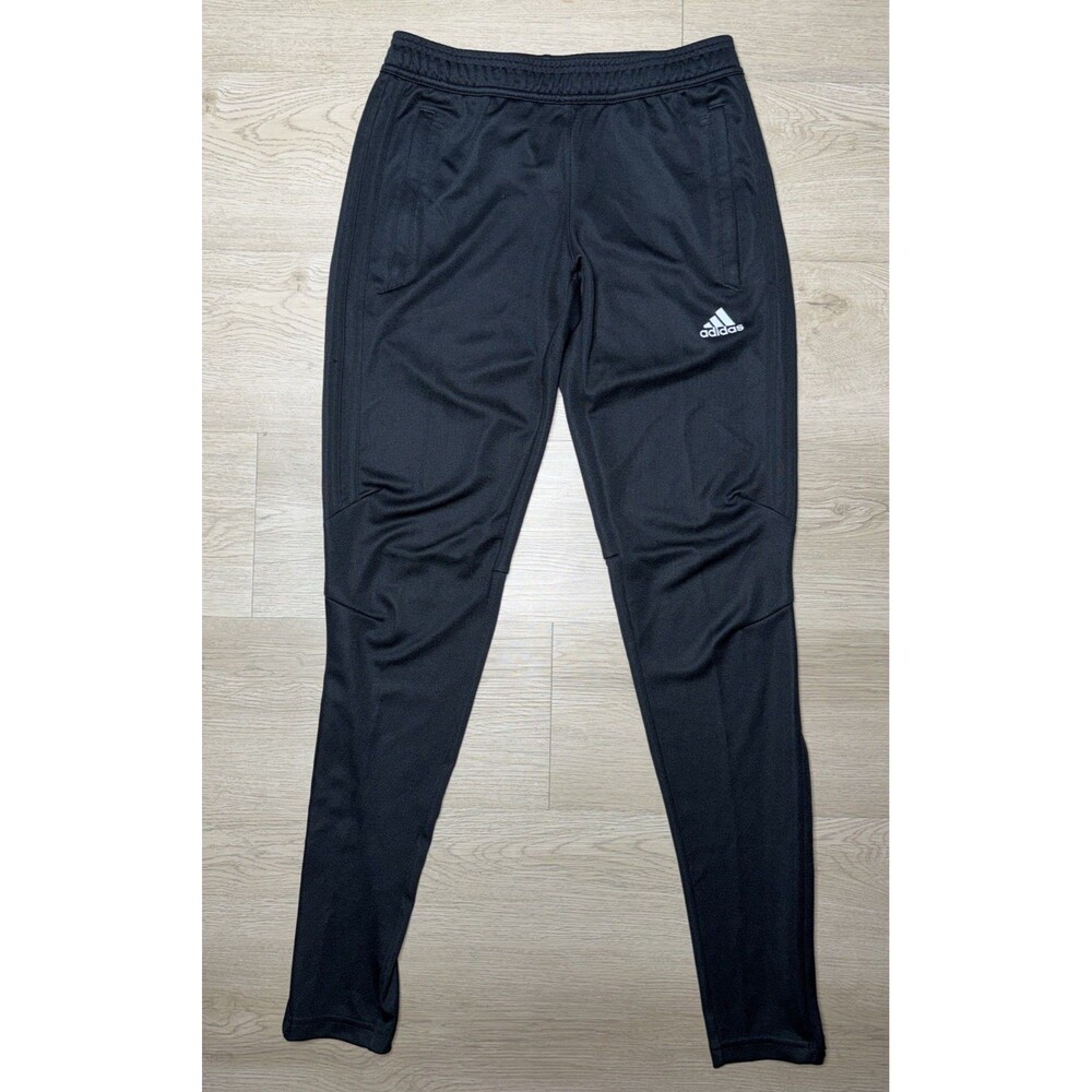 Adidas Women's Joggers Pants Workout Black Size XS Climacool Pockets 26x29 Slim